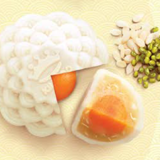 Kinh Đô - Bánh trung thu Dẻo Đậu xanh hạt dưa 1 trứng 230g - Nhà phân phối Happy pro