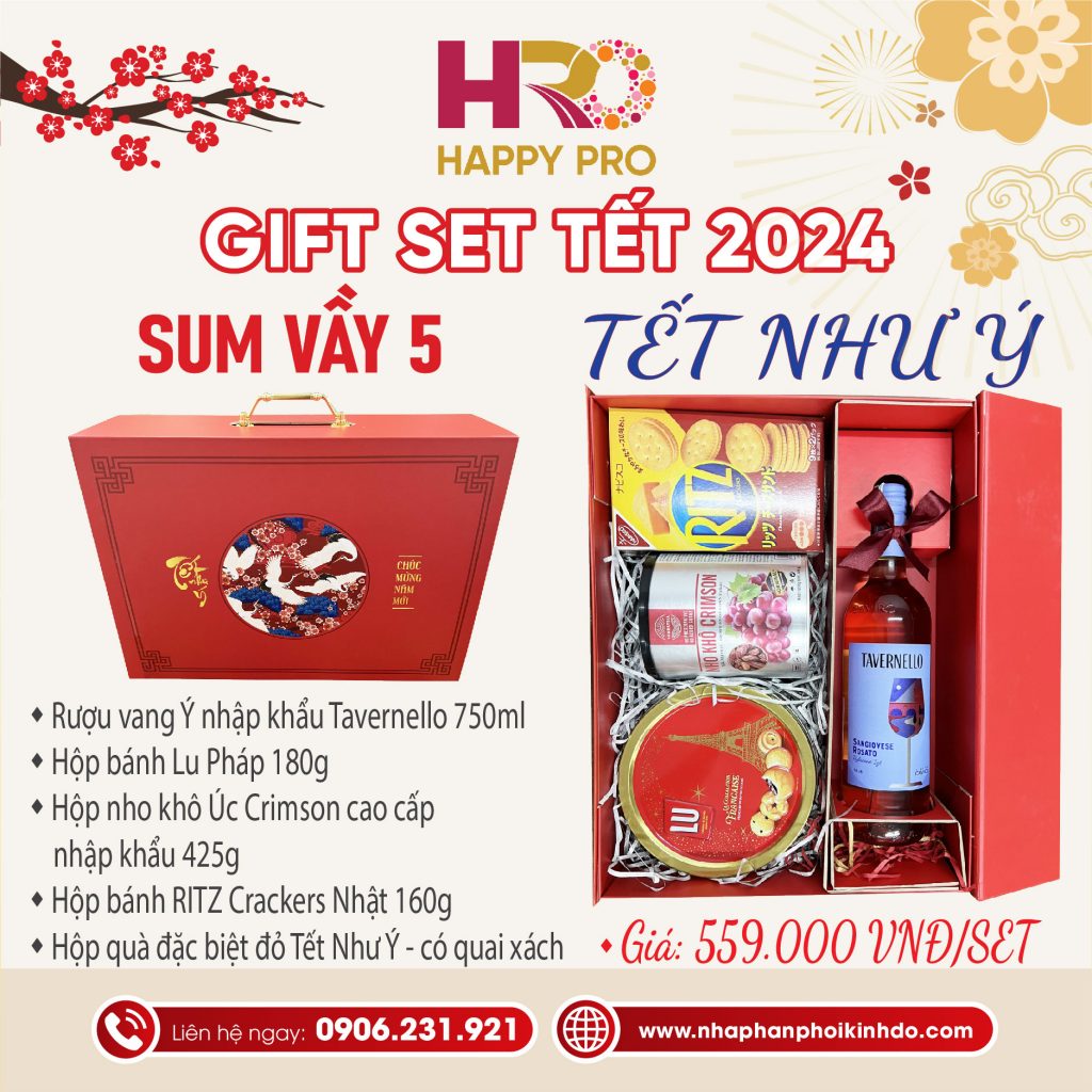 Bộ Gift Set SUM VẦY 5 - Nhà phân phối Happy Pro